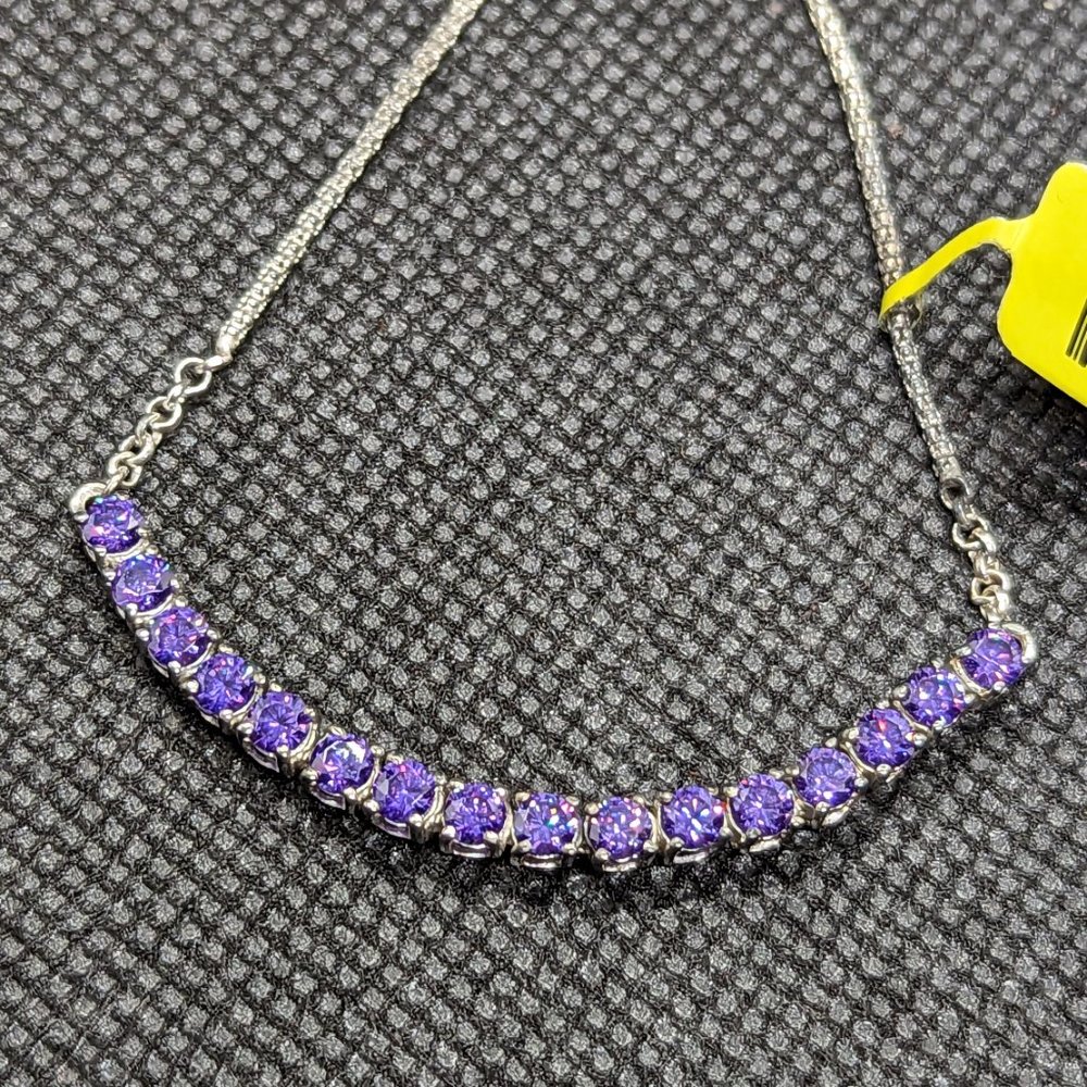 Swarovski Elements Sterling Silver Adjustable Bra… - image 2